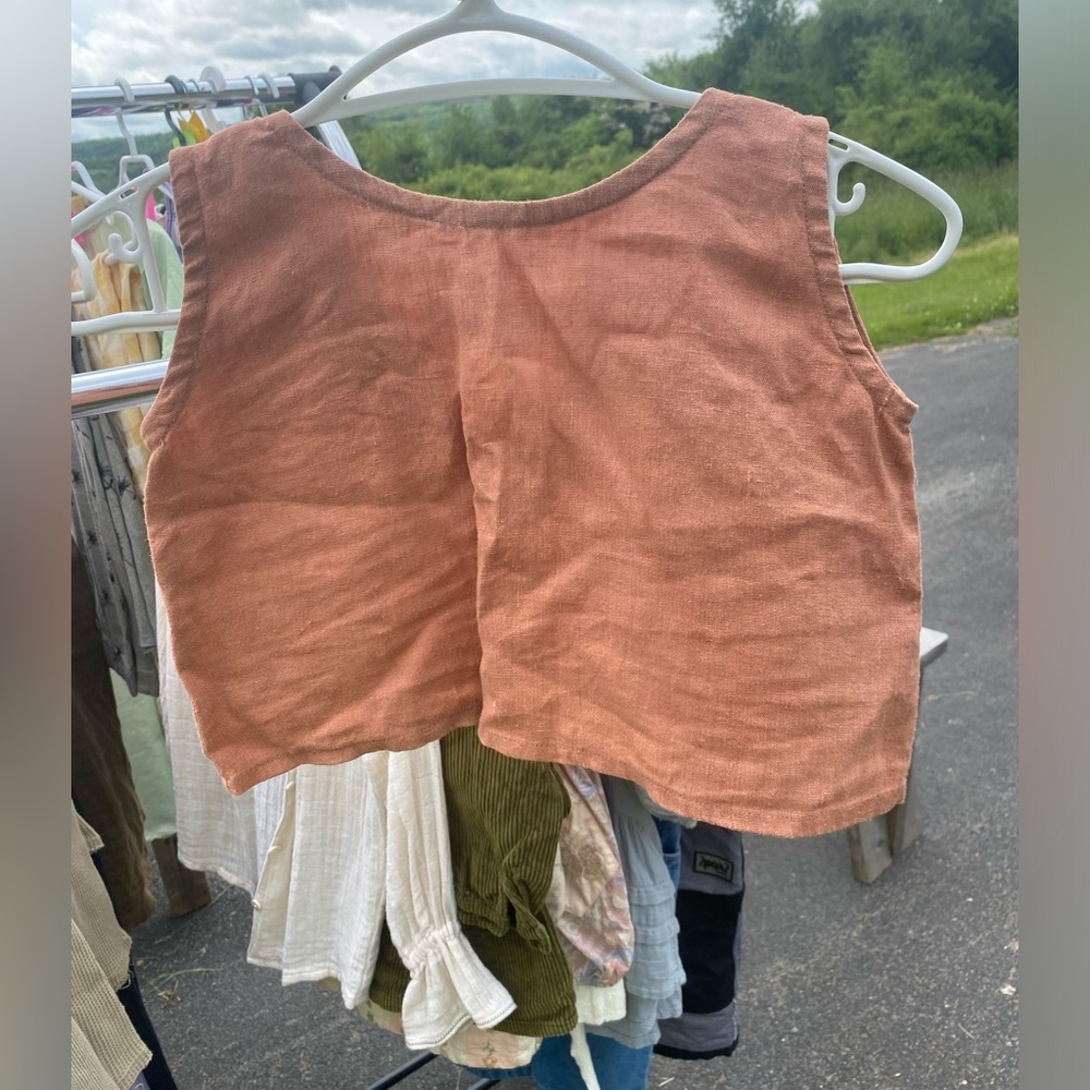 Canadian made linen tank